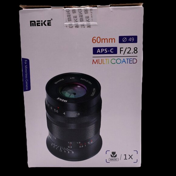 Meike 60mm F2.8 APS-C Manual Focus Macro Lens for RF Mount New - Picture 1 of 11